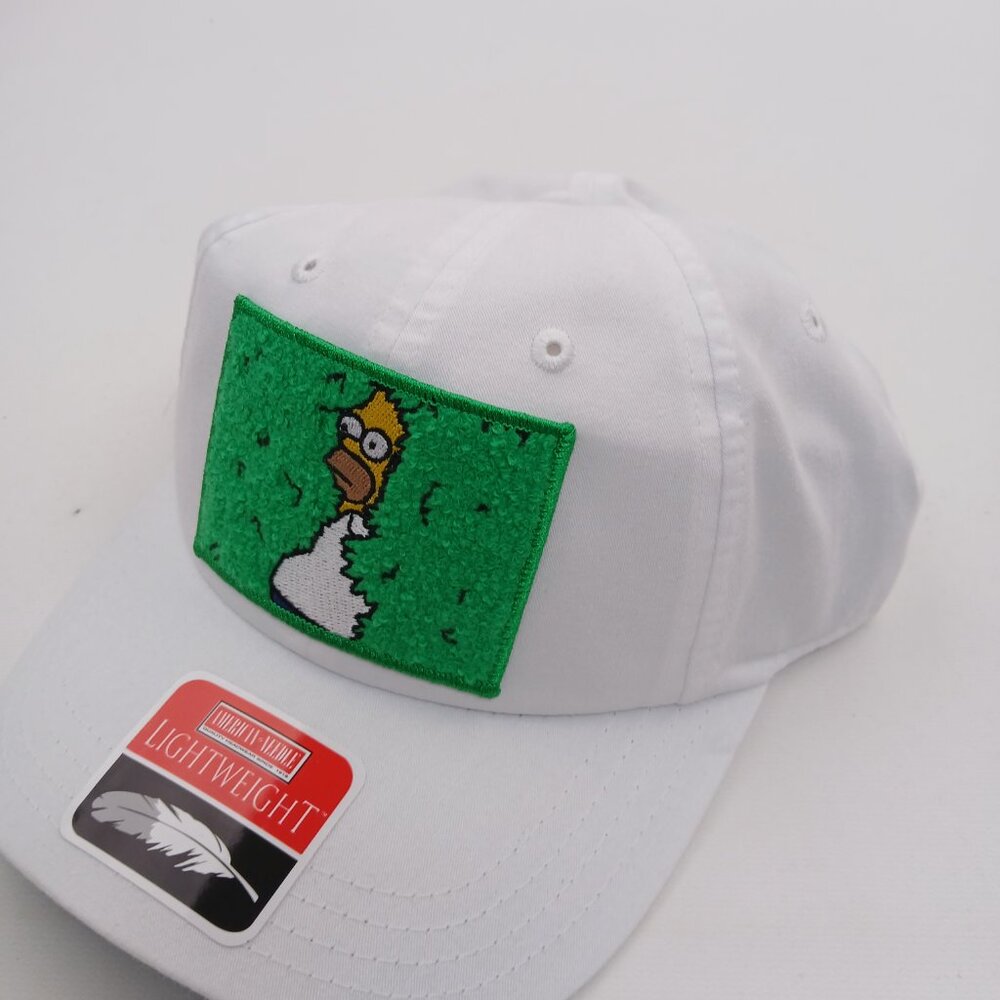 Homer Hiding in bushes chenille embroidered patch relaxed cotton OAK - Picture 2 of 4